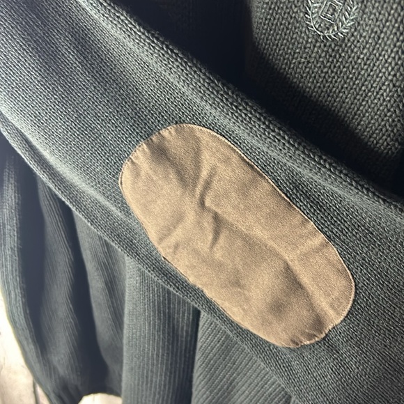 NWT Ralph Lauren Chaps sweater men’s XXL navy below patches. Mock turtleneck - Picture 3 of 11